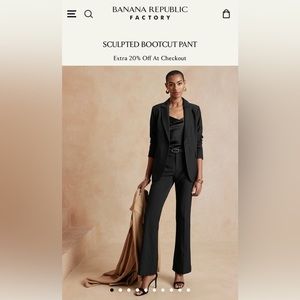 Banana Republic Sculpted Bootcut Pant Size 4 Regular 33” never been worn tags on